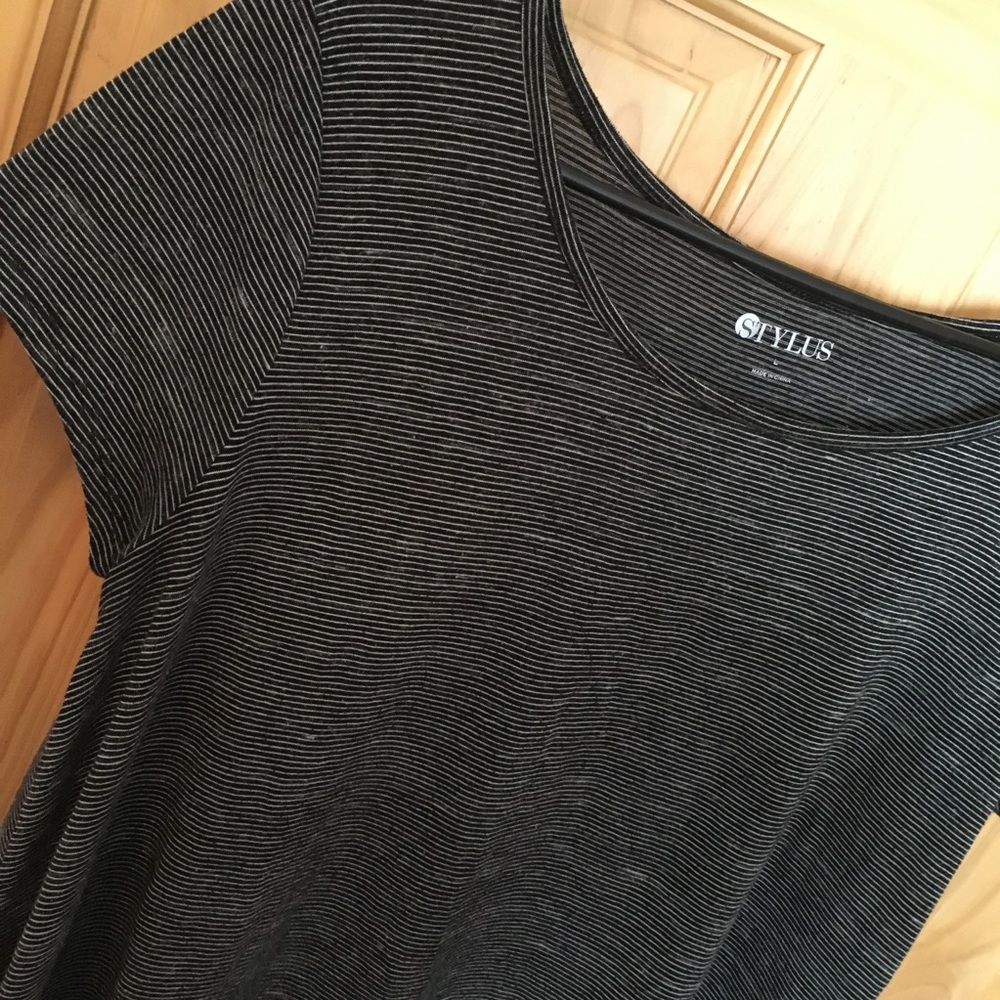 Black striped top